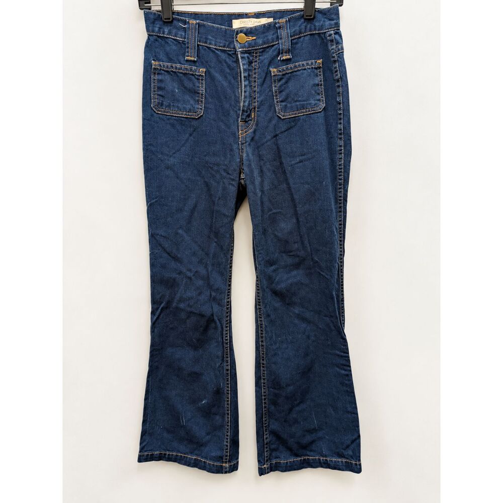 Christy Dawn Women's Jeans Size 26 Dark Wash Denim Flare Wide Leg